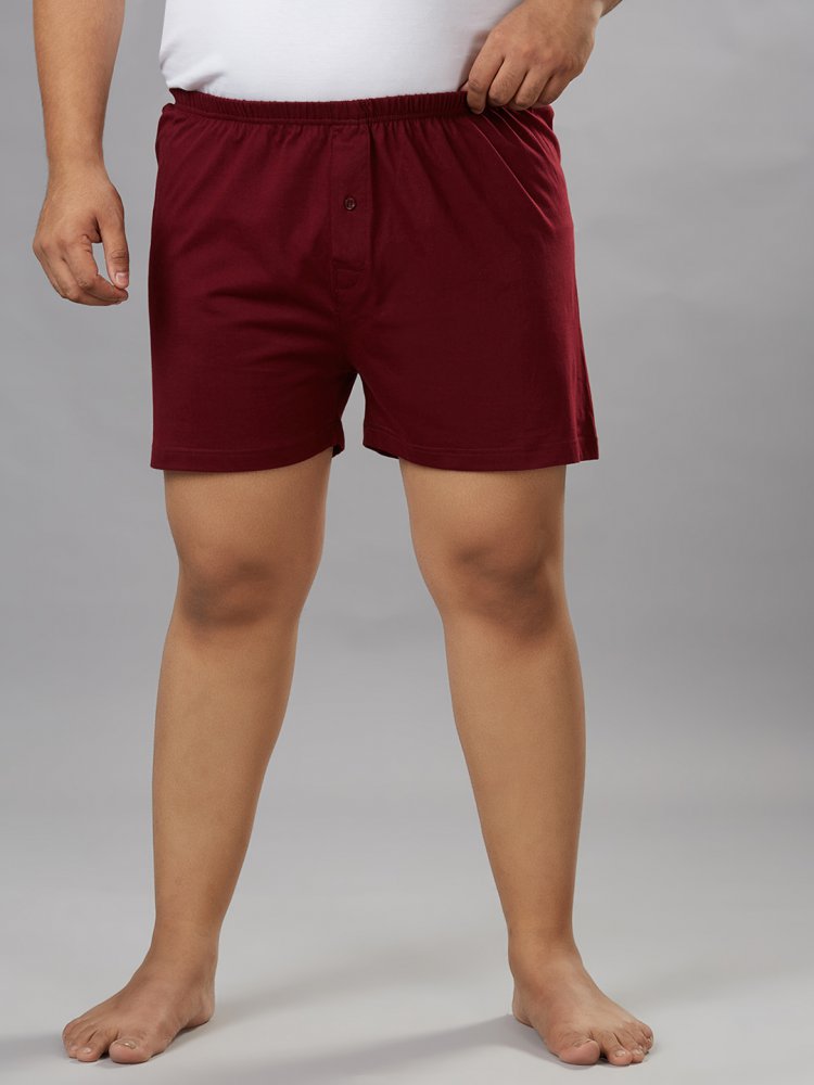 Boxer - Plain - Maroon