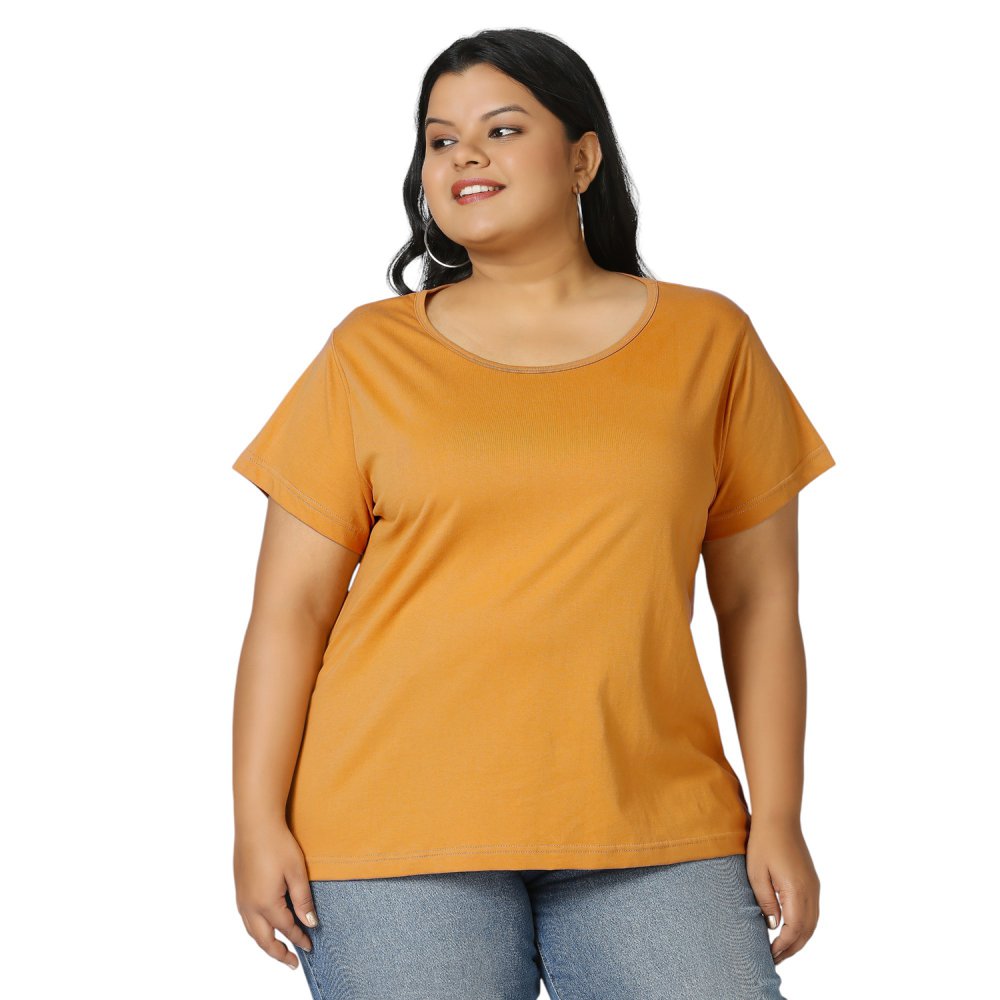 T-Shirt - Plain - Gold Yellow