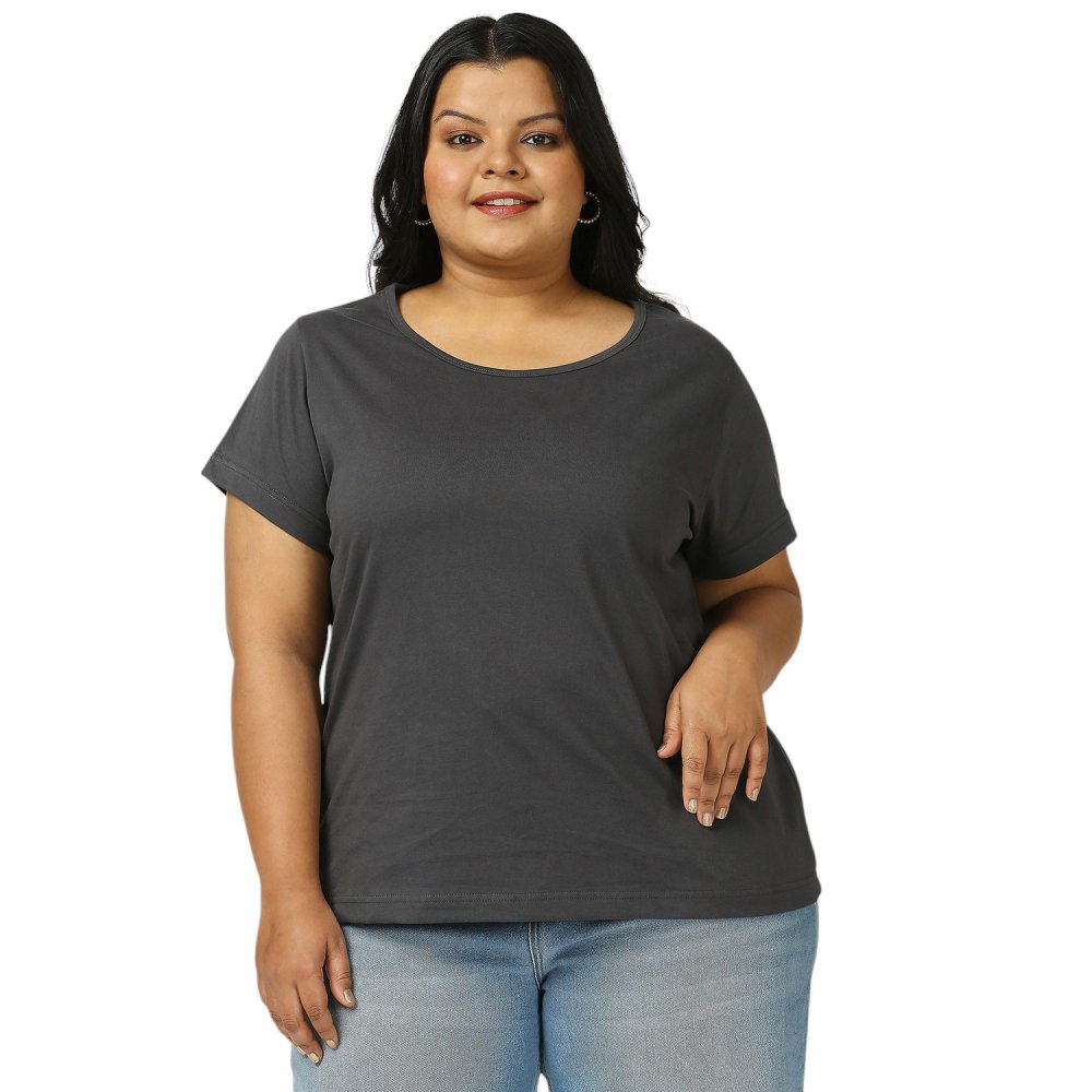 T-Shirt - Plain - Dark Grey