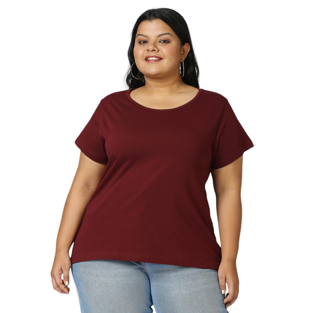 T-Shirt - Plain - Maroon