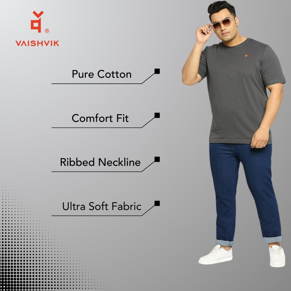T-Shirt - Plain - Dark Grey