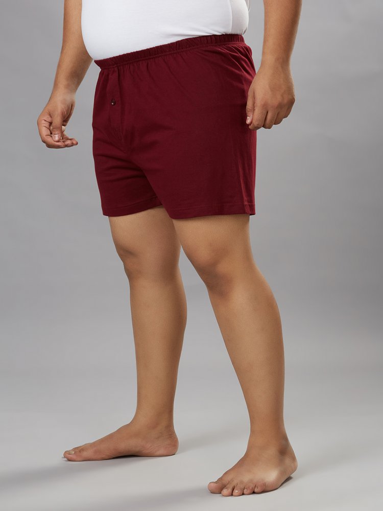 Boxer - Plain - Maroon