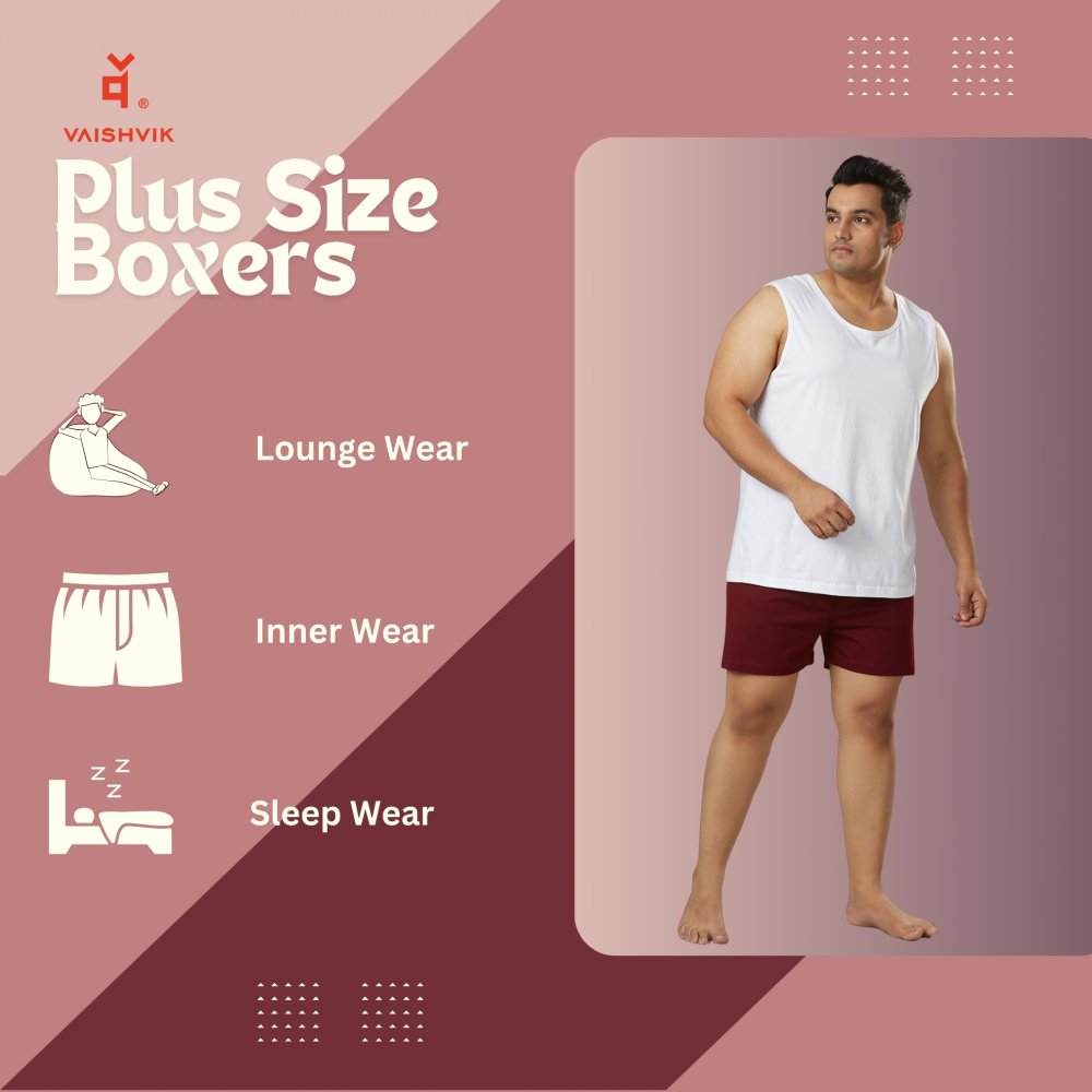 Boxer - Plain - Maroon