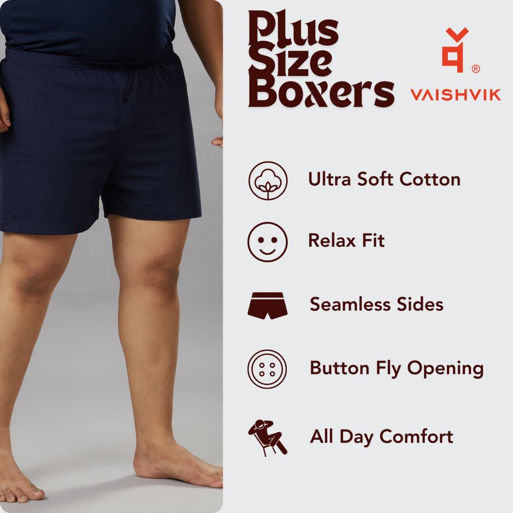 Boxer - Plain - Navy Blue