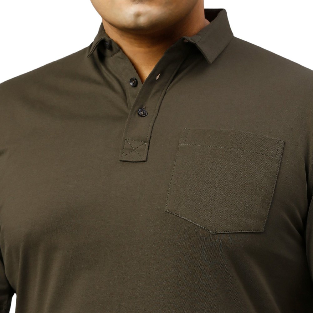 T-Shirt - Polo - Olive Green