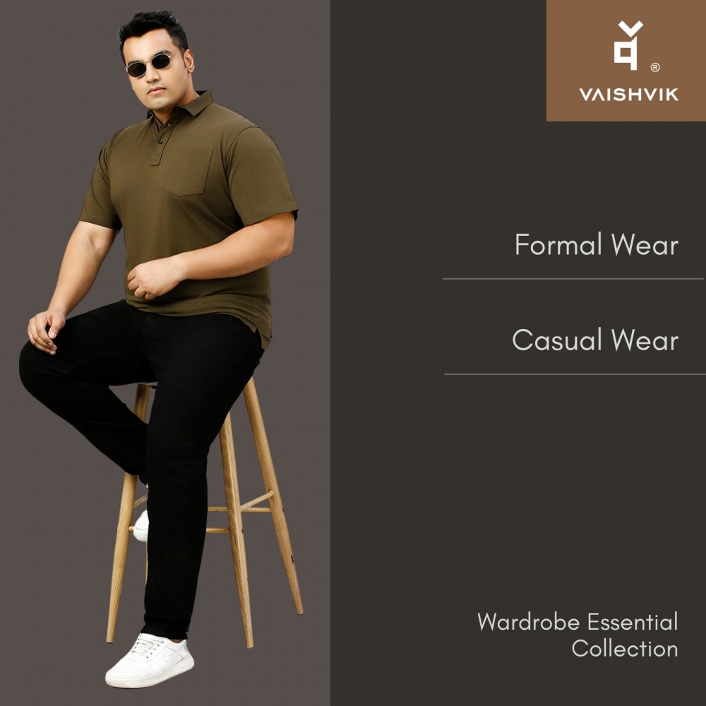T-Shirt - Polo - Olive Green