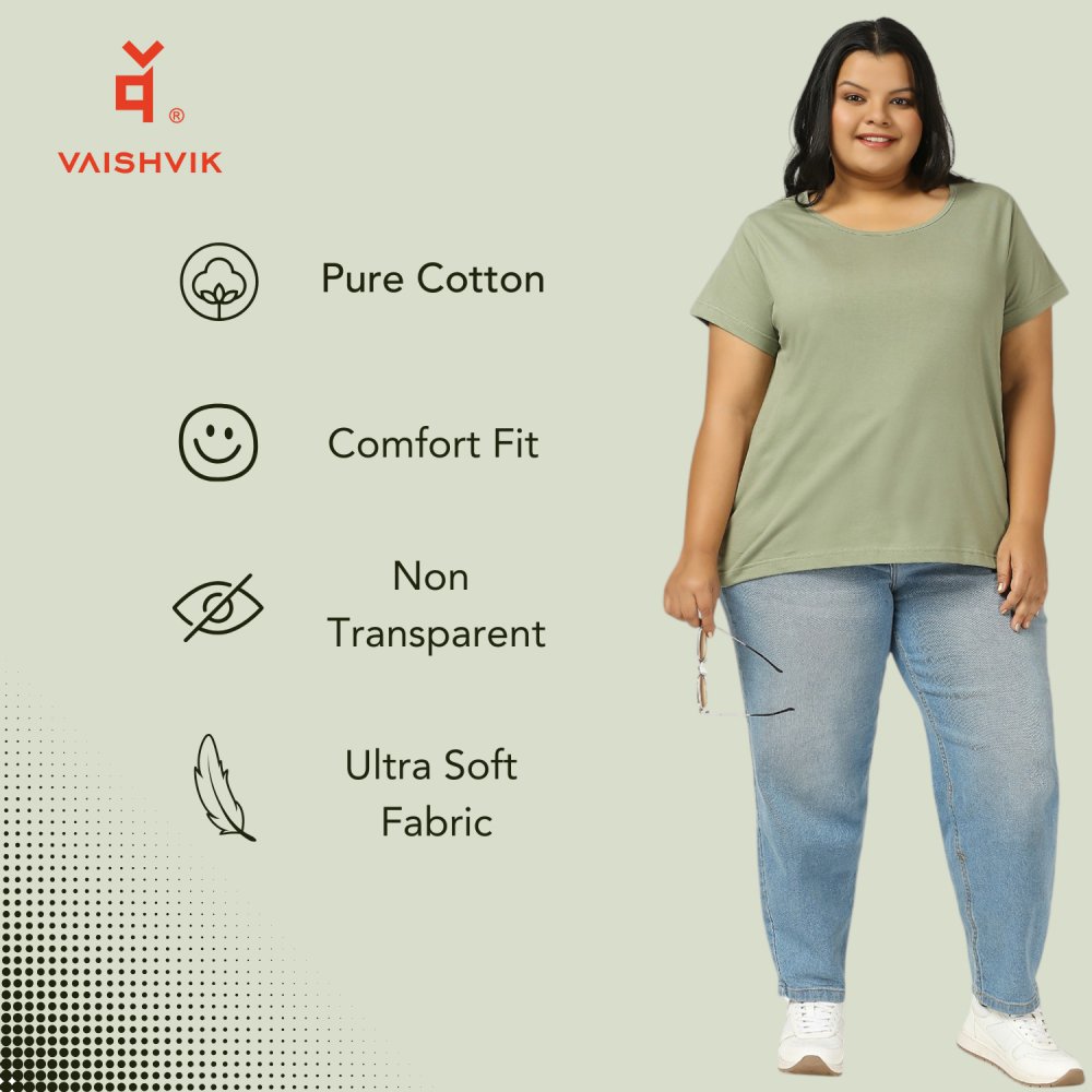 T-Shirt - Plain - Pista Green