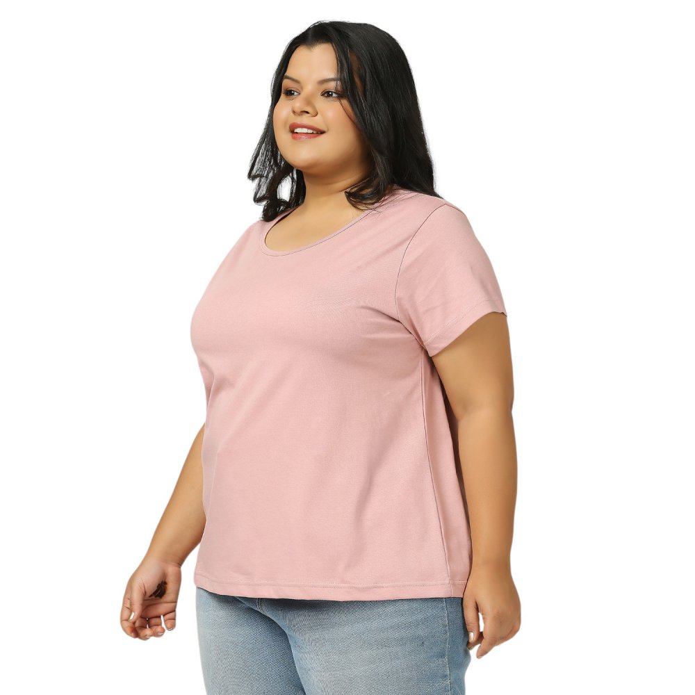 T-Shirt - Plain - Light Pink