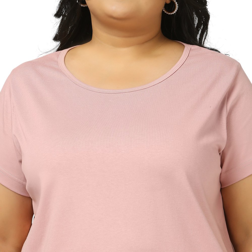 T-Shirt - Plain - Light Pink