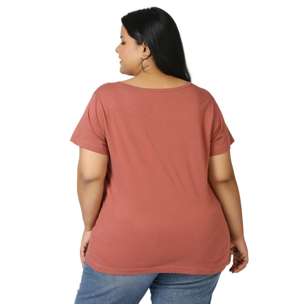 T-Shirt - Plain - Dark Pink