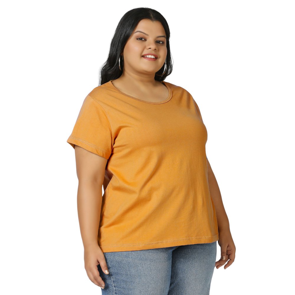 T-Shirt - Plain - Gold Yellow
