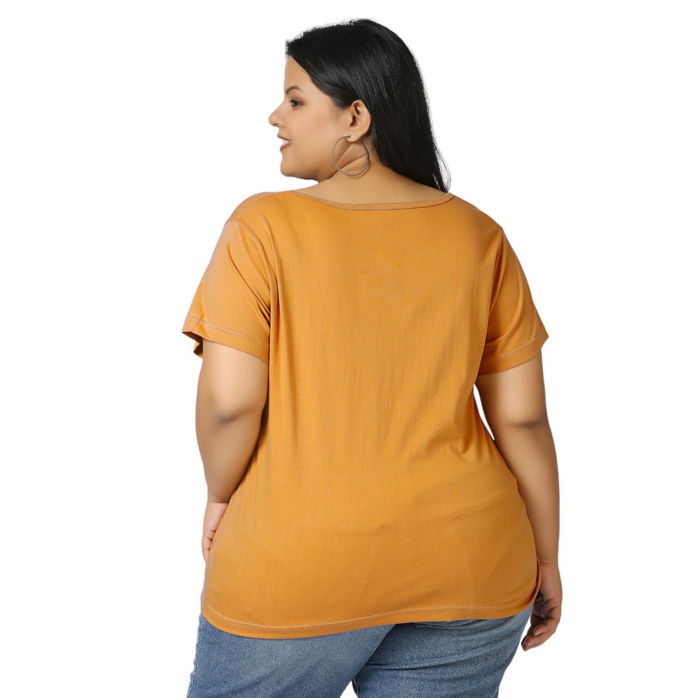 T-Shirt - Plain - Gold Yellow
