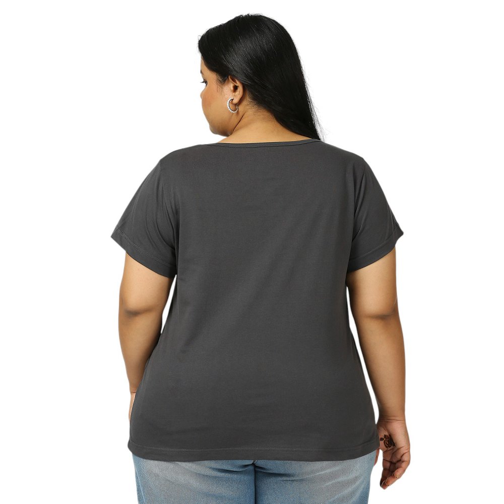 T-Shirt - Plain - Dark Grey
