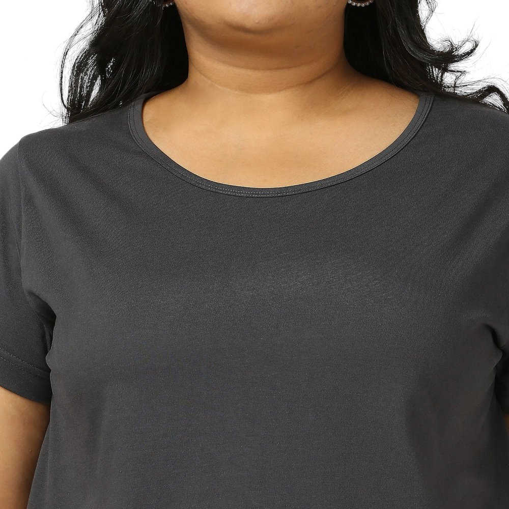 T-Shirt - Plain - Dark Grey