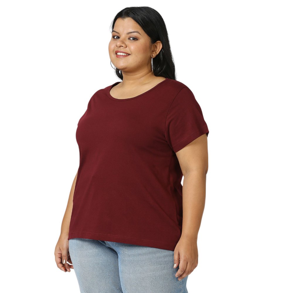 T-Shirt - Plain - Maroon