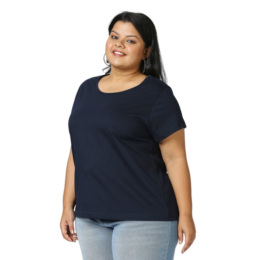 T-Shirt - Plain - Navy blue