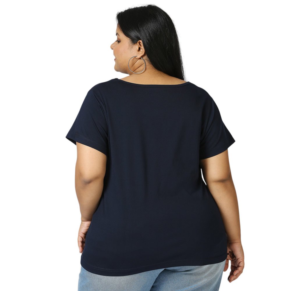 T-Shirt - Plain - Navy blue