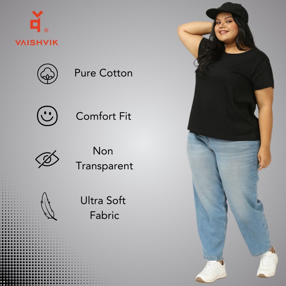 T-Shirt - Plain - Black