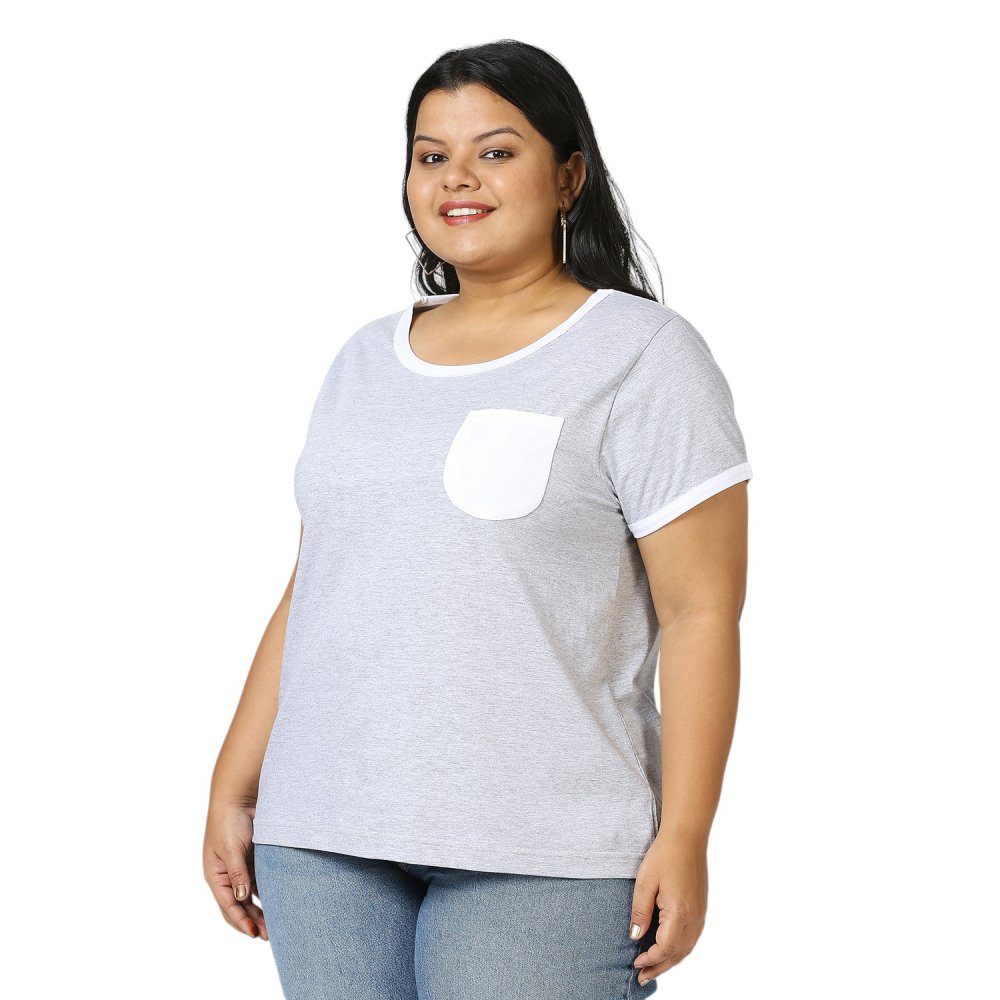 T-Shirt - Pocket - Grey