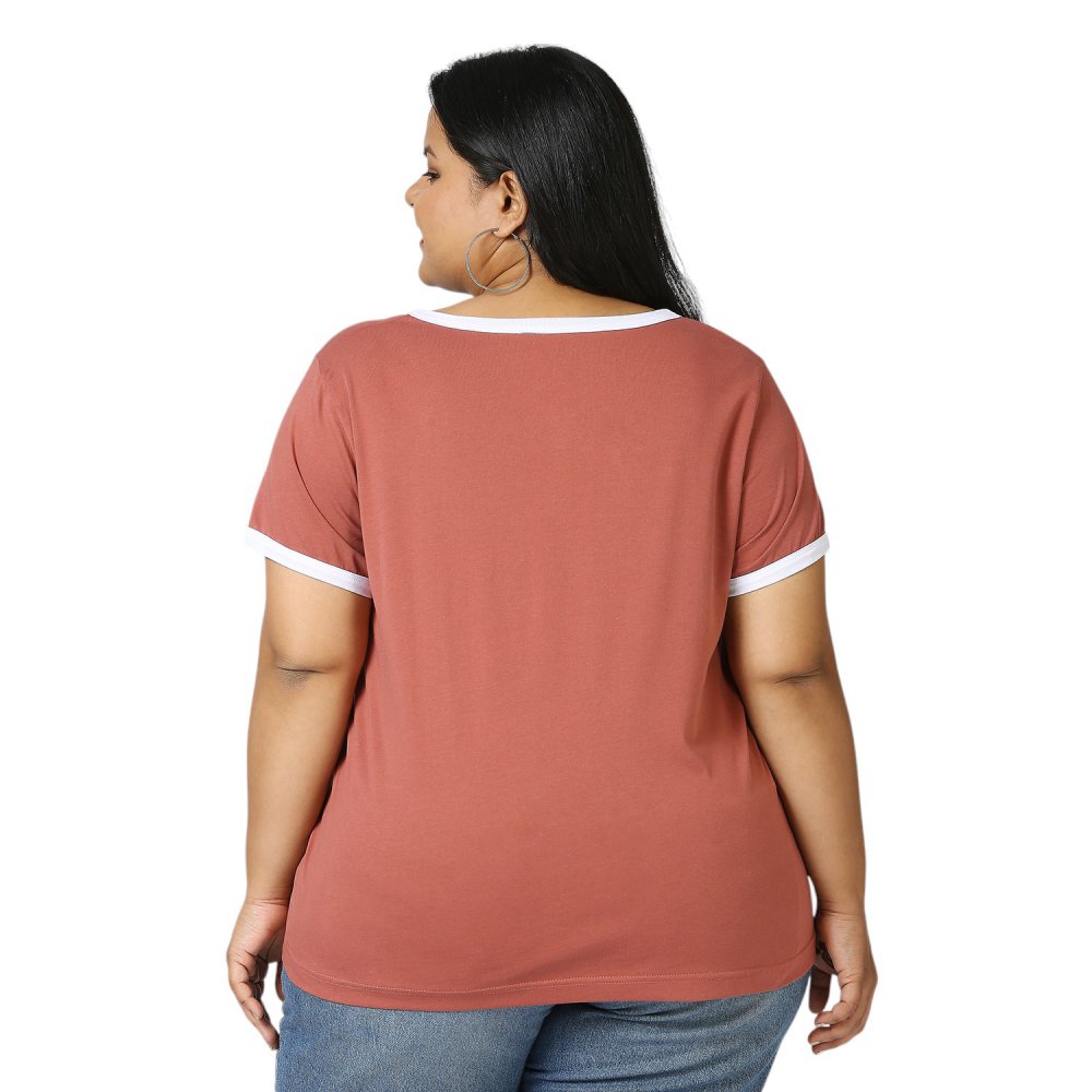 T-Shirt - Pocket - Dark Pink