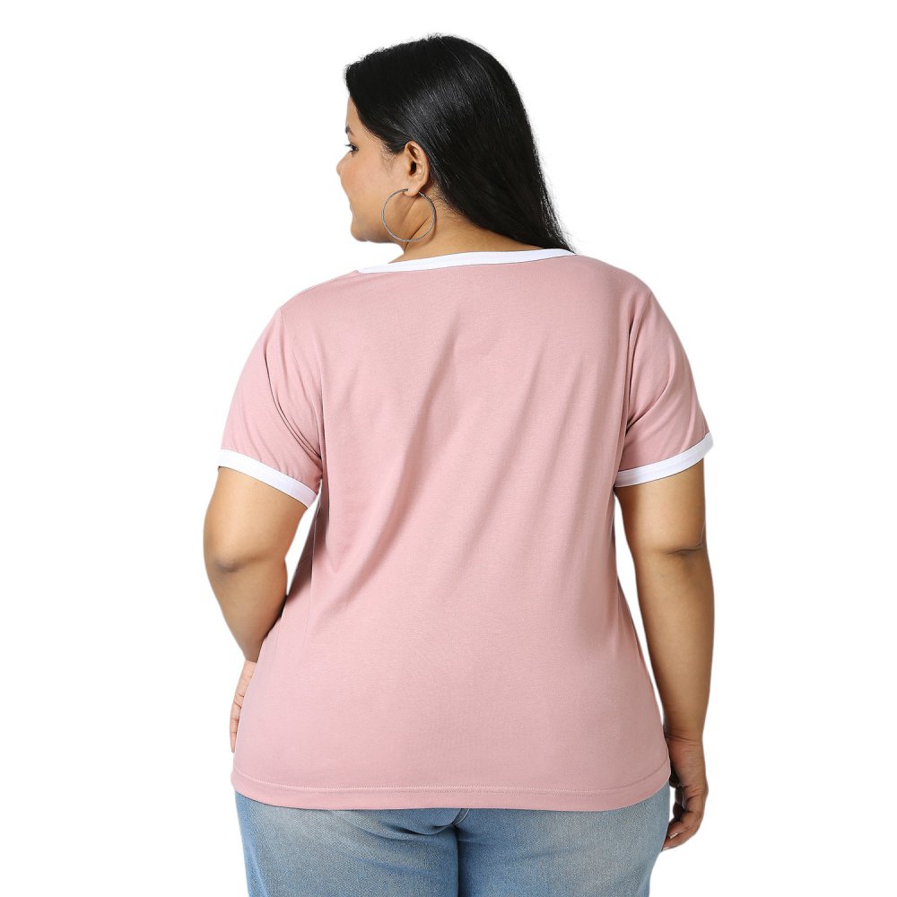 T-Shirt - Pocket - Light Pink